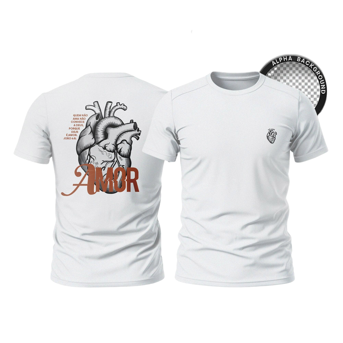 T-Shirt blanc personnalisé 190g/m²