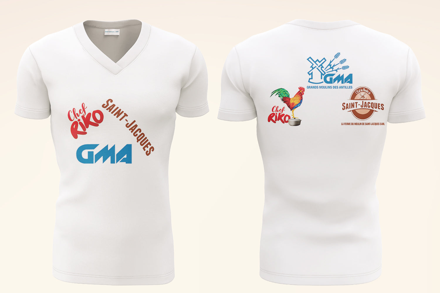 T-Shirt Blanc à manche courte